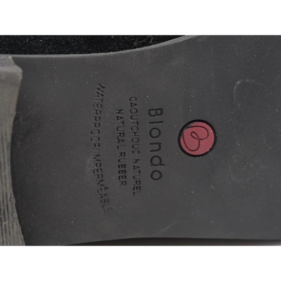 Blondo Ankle Boots Womens 9.5 Black Suede Waterproof Lace Up Booties Chukka - Picture 11 of 12